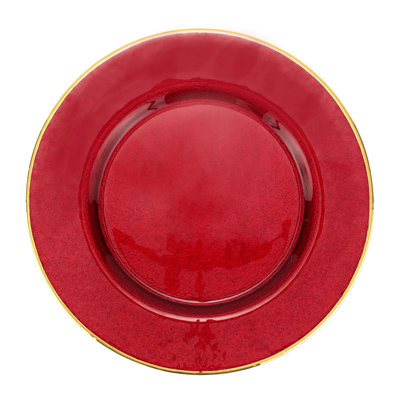 Plateau de service en verre métallique