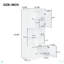 Armoire de rangement haute et large pour salle de bain, unité de rangement pour salle de bain, armoire autoportante avec 4 portes, tablettes réglables, tablettes ouvertes multicouches