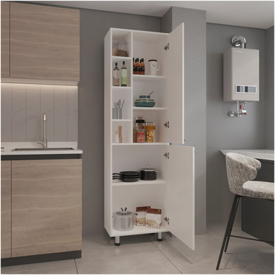 Armoire de cuisine Shiffock, blanc