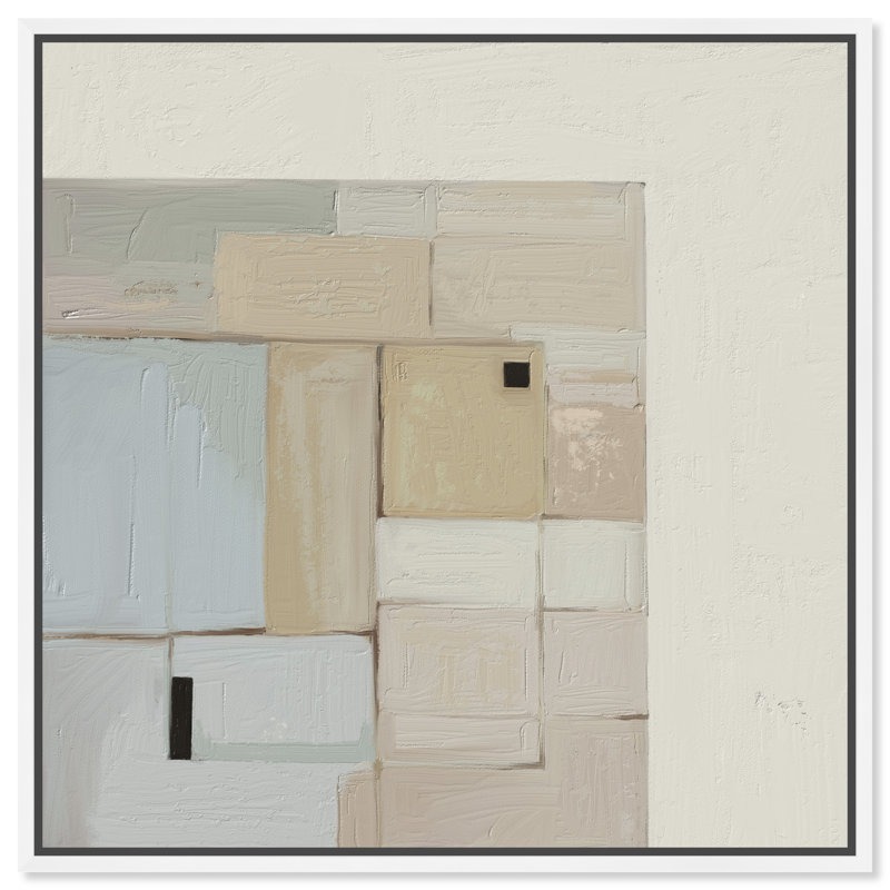 Softness Print by Oliver Gal, 21"H x 21"W, White Floater Frame