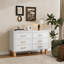 Commode double 6 tiroirs en bois robuste-1866298862