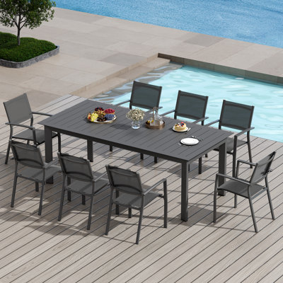 Armando Aluminum Dining Bench