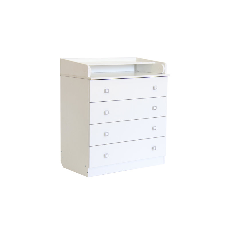 Aarav 4 Drawer Changing Unit, White