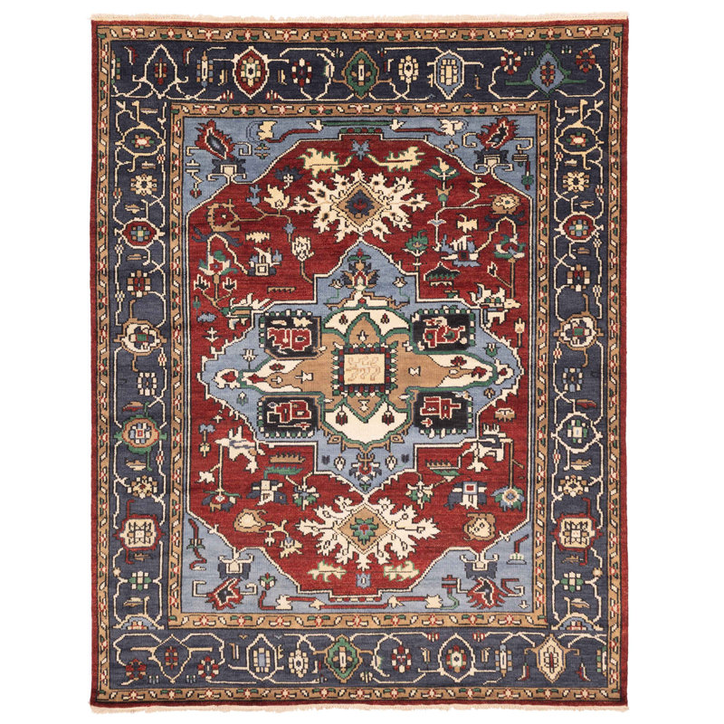 Tapis rouge Jules Serapi 7 pi 10 po x 9 pi 11 po