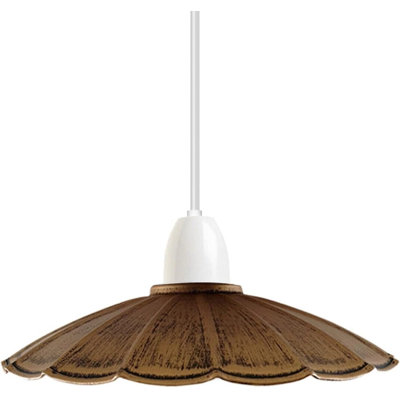 Industrial Metal Lamp Shade Replacement for Ceiling Light Fixtures, Easy Fit Lighting Accessory