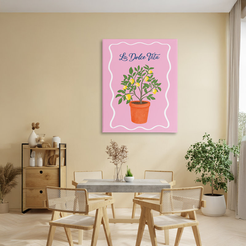 Toile de citronnier Dolce Vita, design par Be Ni La, H 40 po x l 30 po
