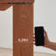 Bureau simple et durable en bois de cerisier à grande planche-1658353181