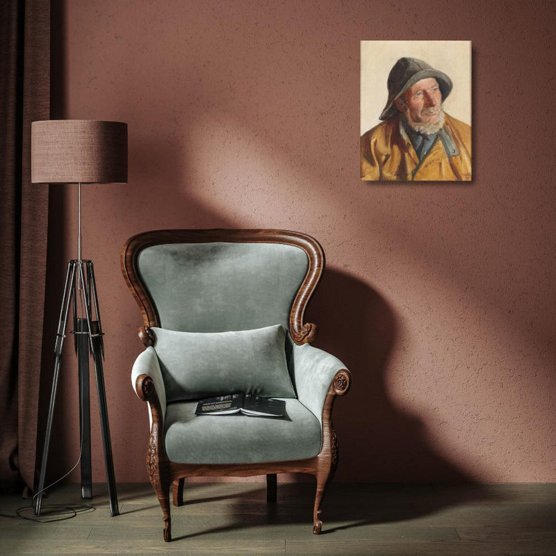 «Portrait of a Fisherman» par Michael Ancher - Art mural sur toile tendue avec châssis