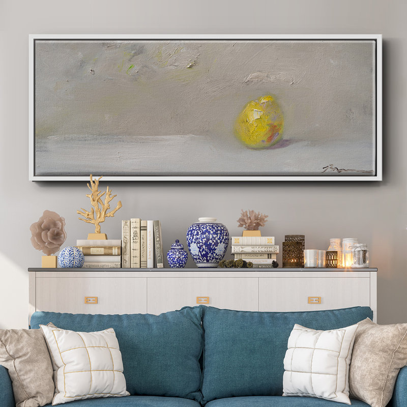LemonLime- Framed Canvas, 8" H x 20" W