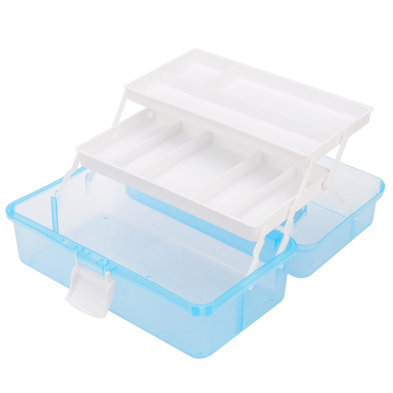  Plastic 2-Tier Multipurpose Expandable Storage Box