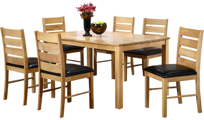 Persimmon 6 - Person Dining Set, Natural