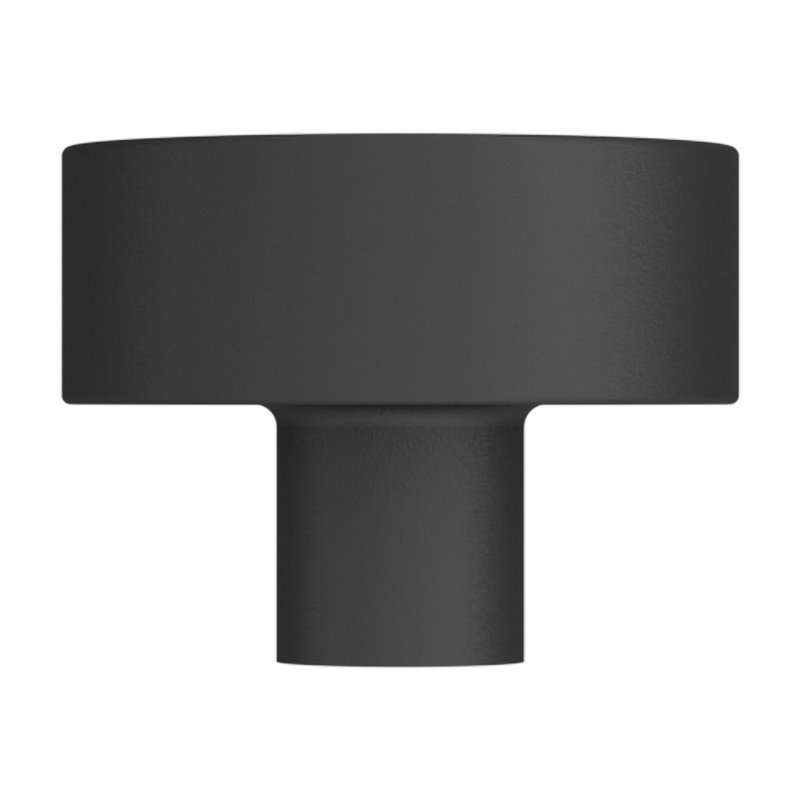 4405 Contemporary Knob, 1.5", Satin Black