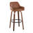 Cassiopeia Fixed-Height Bar & Counter Stool with Bent Wood Legs-94885243-94885245-94885246