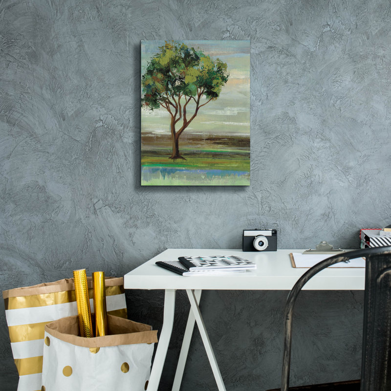  «Down The Road 1» par Silvia Vassileva, art mural sur toile, 12 po x 16 po, H 16 po x l 12 po