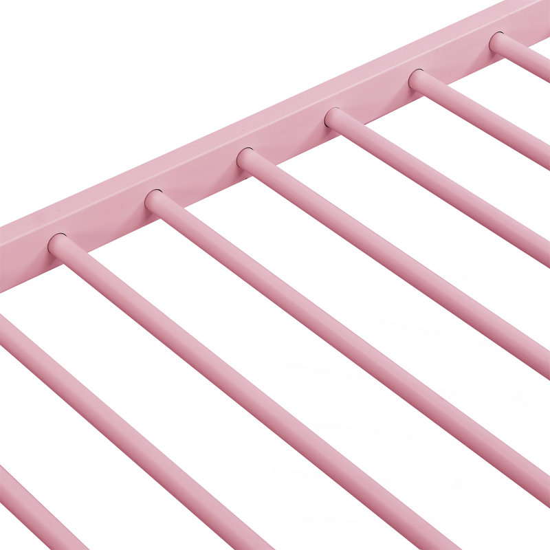 Lit superposé simple au-dessus d'un lit simple en métal robuste avec assemblage facile et sans sommier tapissier, idéal pour économiser de l'espace
