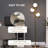 Modern Gold Steel Globe Shade Tree LED Floor Lamp
