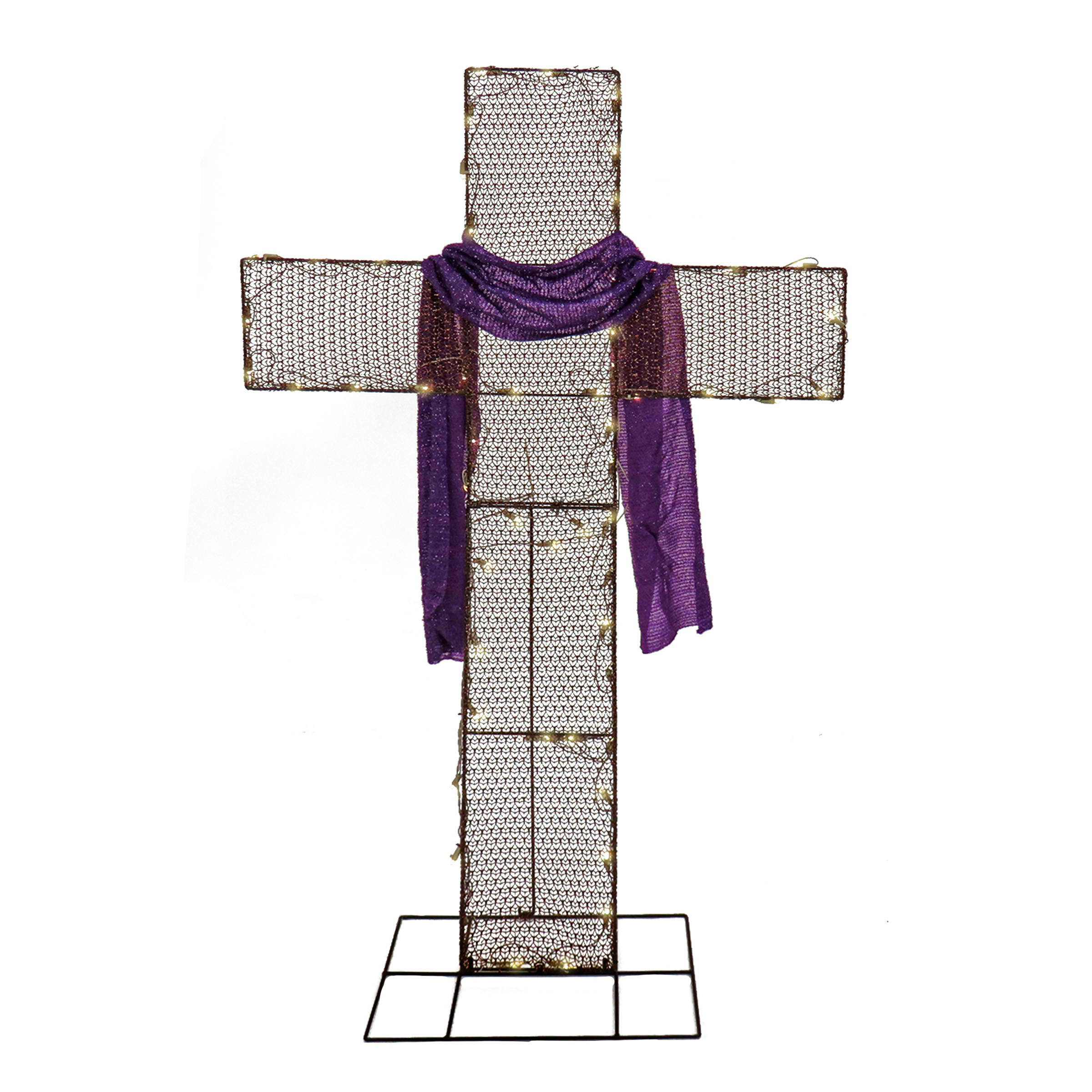 The Holiday Aisle® 60" Easter Cross with LED Lights & Reviews | Wayfair