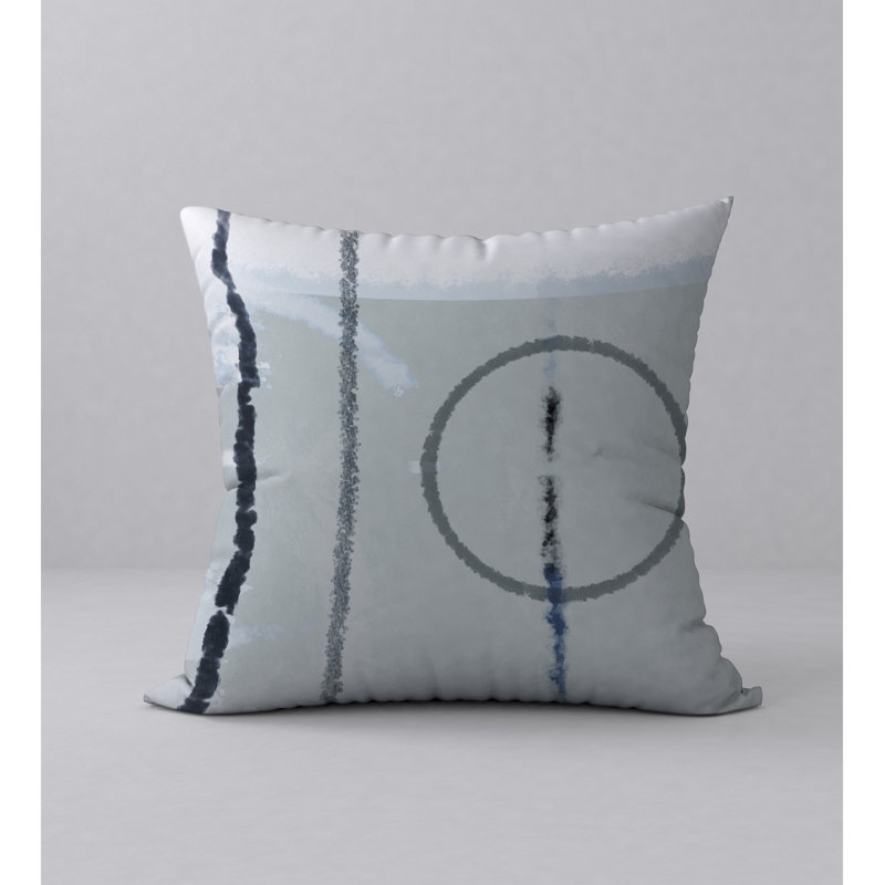 Abstract Throw Pillow, 24" H x 24" W