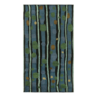 One-of-a-Kind Rectangle: 4'8" X 8'5" 1950s Area Rug