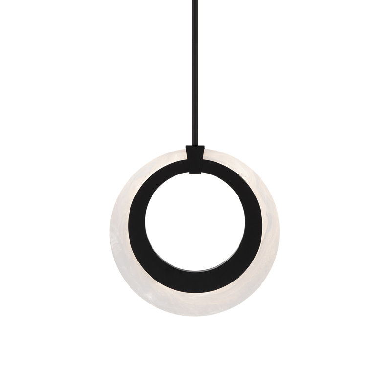 Mini-luminaire suspendu Serenity, Noir mat