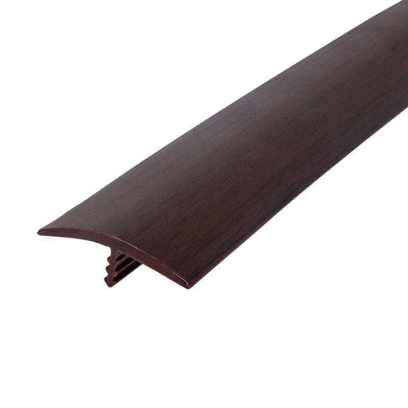 Moulure en T en polyéthylène flexible de 1 1/4 pouce Outwater, Cerisier noir