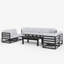 9 - Piece Outdoor Modular Sectional Set with Coffee Table-1378982486