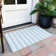 Kinslee Washable Striped Indoor / Outdoor Rug