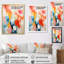 Reproduction sur toile rose beige Mid Century Atomic Abstraction II-889129797-889129662