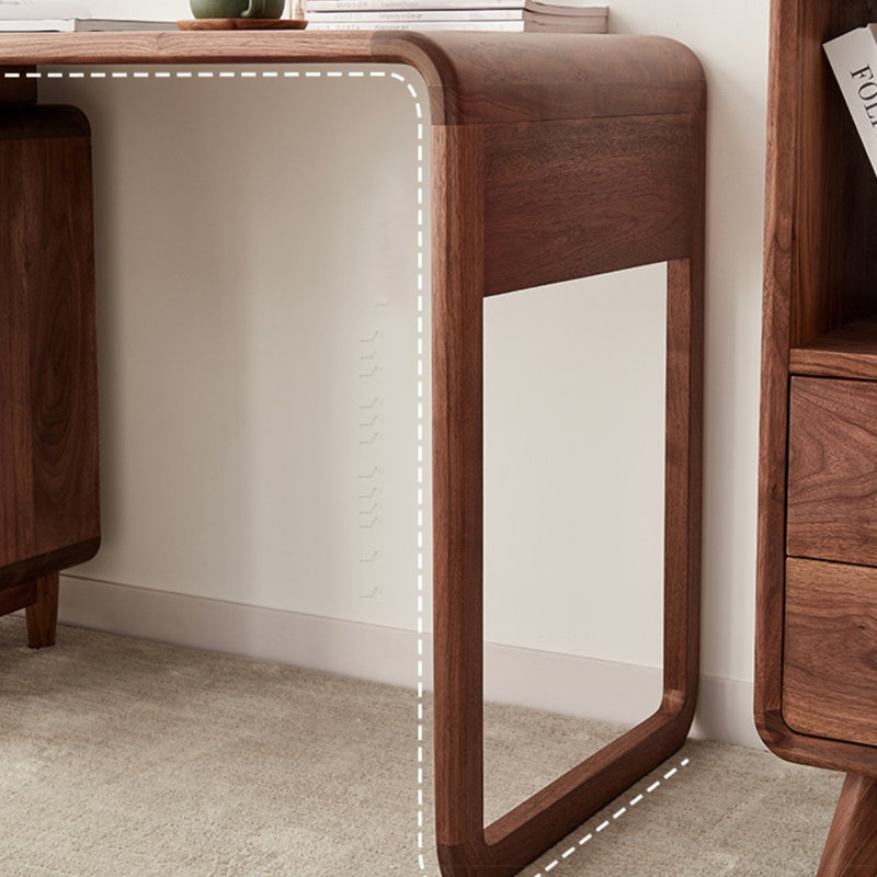 Solid wood desk and chair set