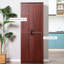 Garde-manger de 63 po à 2 portes pour la chambre à coucher, 5 tablettes et 2 tablettes réglables, espaces de salle à manger avec armoires colorées, avec tablettes fonctionnelles