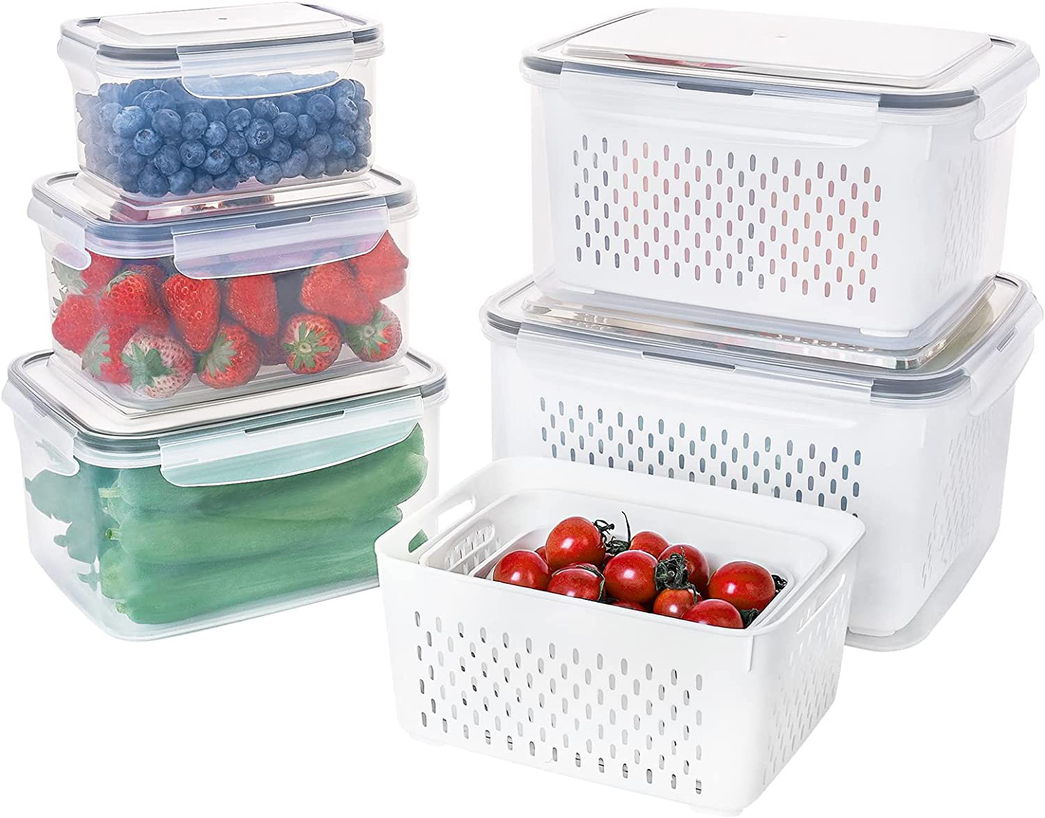 Prep & Savour 5 Container Food Storage Set