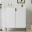 Armoire à vin moderne à 2 portes avec tablettes réglables, charnières à fermeture douce et support à vin pour la salle à manger et le salon-215346904