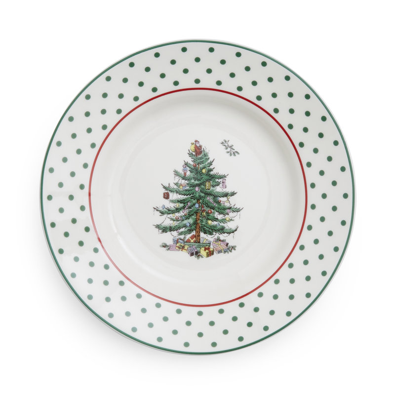 Arbre de Noël à pois rond S / 4 6 po
