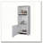 White Wall Cabinet with One Door-1500433276