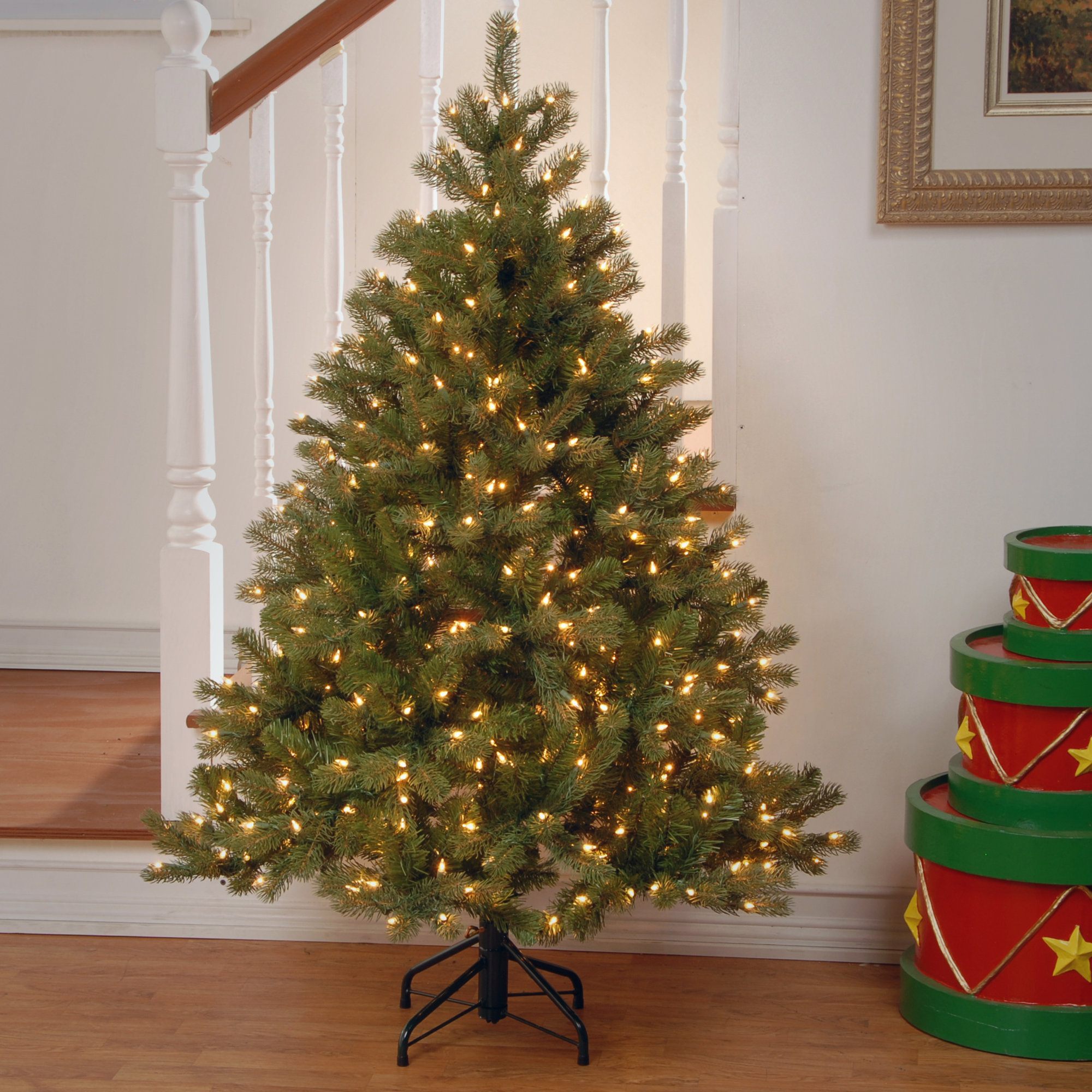 The Holiday Aisle® 4.5ft. Downswept Douglas Fir Tree with Clear Lights