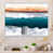 Toile avec cadre flottant blanc