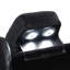 Deep black Breathing Leather Living Room Sectional Recliner Sofa & Loveseat set，with LED Light-730145715