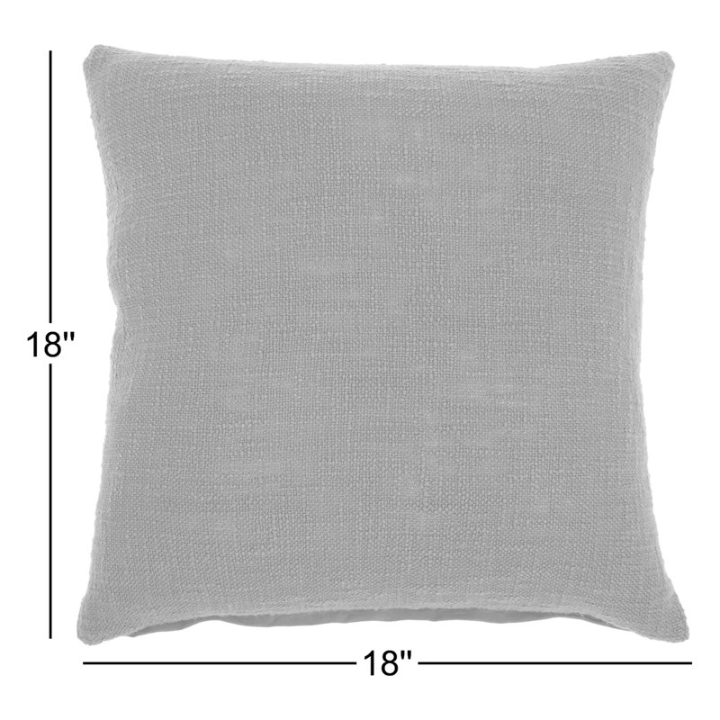 Ruthilde Square Cotton Pillow Cover & Insert, Blue