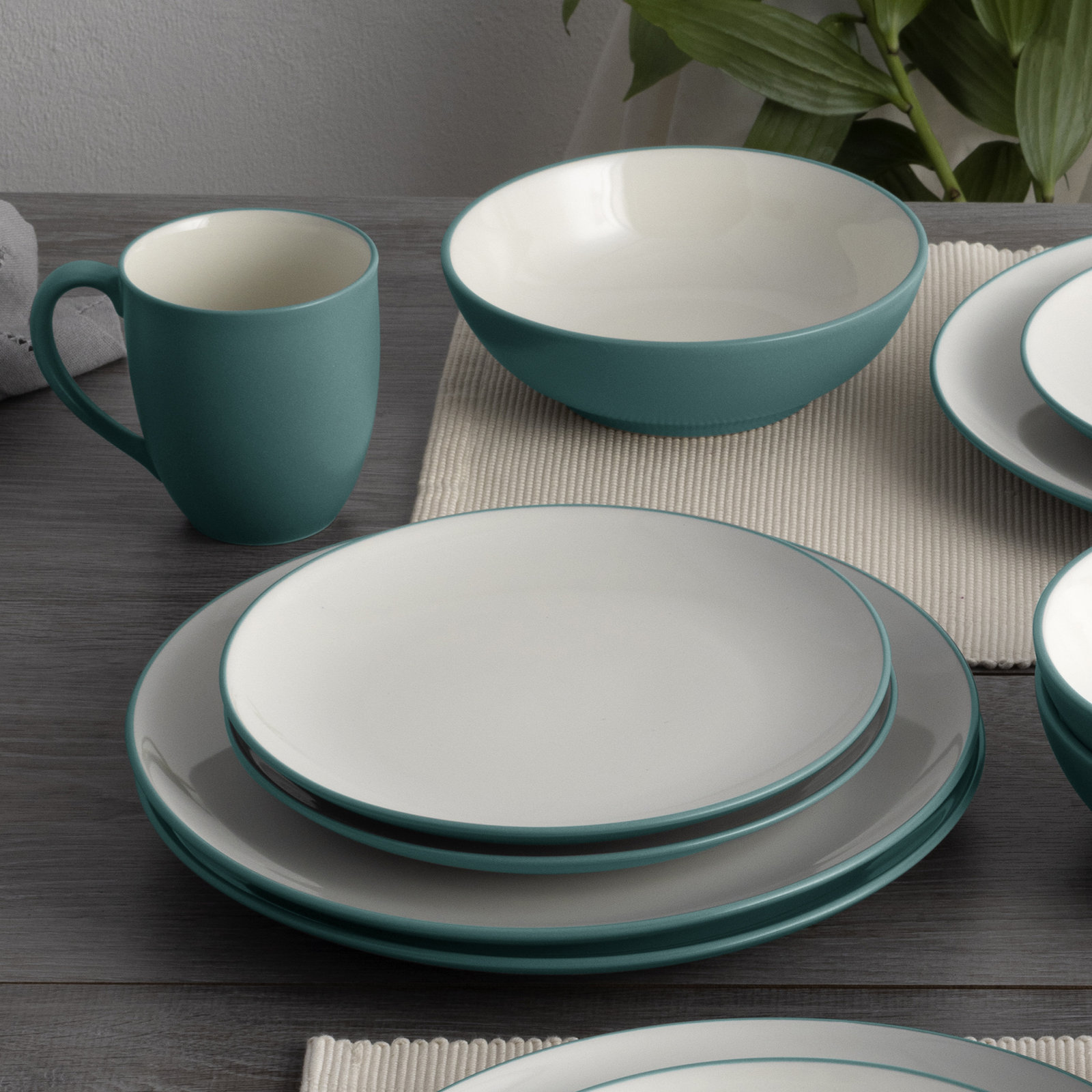 Noritake Colorwave Coupe Salad Plates, 8-1/4", Turquoise