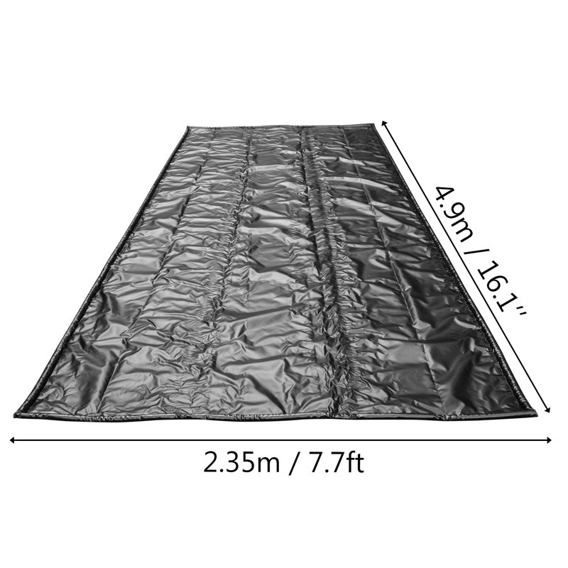 VEVOR 92.5'' W x 193'' L Garage Flooring in Black