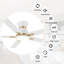 Ventilateur de plafond intelligent 52 "avec lumière-650498160-611410097