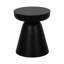 Table de bout ronde en bois massif Vanola - Table d'appoint décorative fabriquée à la main pour le salon, le bureau ou la chambre à coucher, 19 po	-315267060