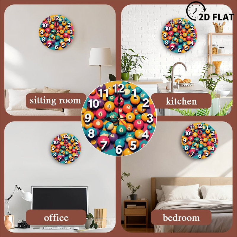 Colorful Decorative Pool Balls Game
