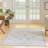 Oriental Machine Washable Area Rug in Gray-87133150