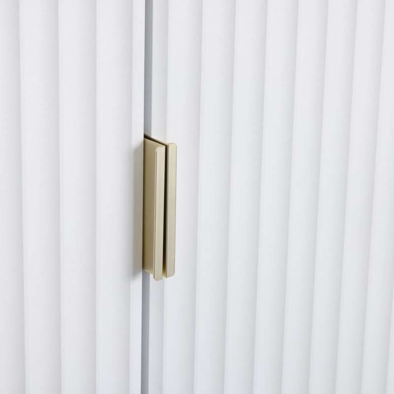 Temeeka 2 Door Manufactured Wood Wardrobe, Gold Effect Feet