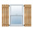 TimberCraft 5 3/8" Boards Spaced Board-n-Batten Shutters, Western Red Cedar (Per Pair)-36421230-36421290