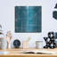 Orren Ellis «Blue Diamonds» par Yass Naffas Designs, art mural en métal-1475793822