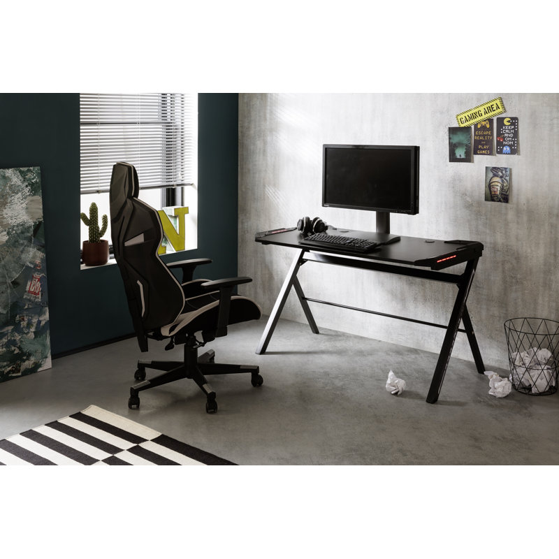 Metal Base Computer Desk