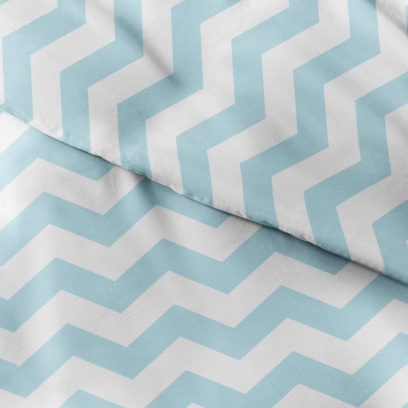 Becky Cameron Arrow Pattern Duvet Cover Set, Queen Duvet Cover + 2 Shams, Turquoise