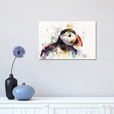 Puffin 1 Piece Wrapped Canvas Painting